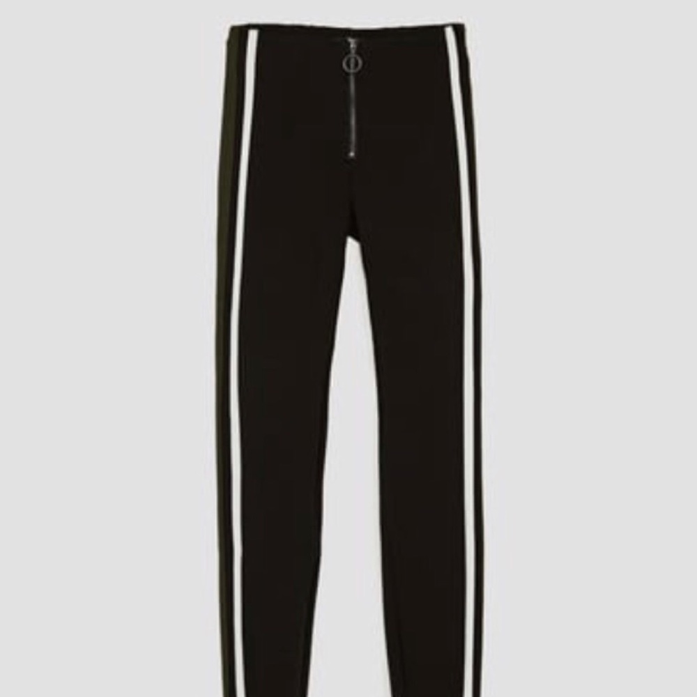 Zara striped leggings
